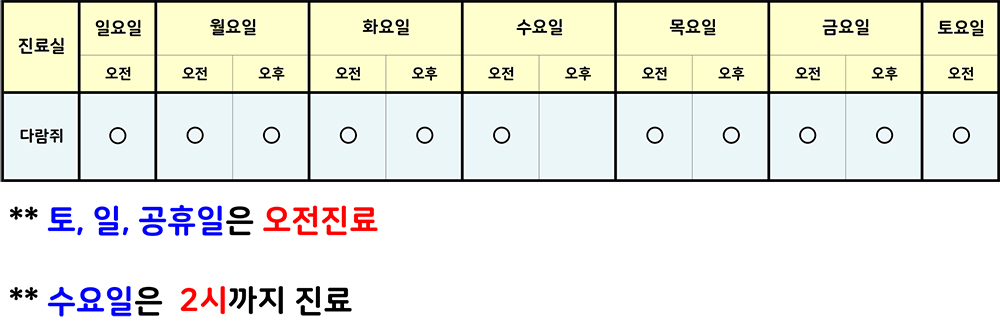 스케쥴표